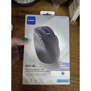 Wireless Mouse EX-G Bluetooth Quiet L Size 5 Button Black